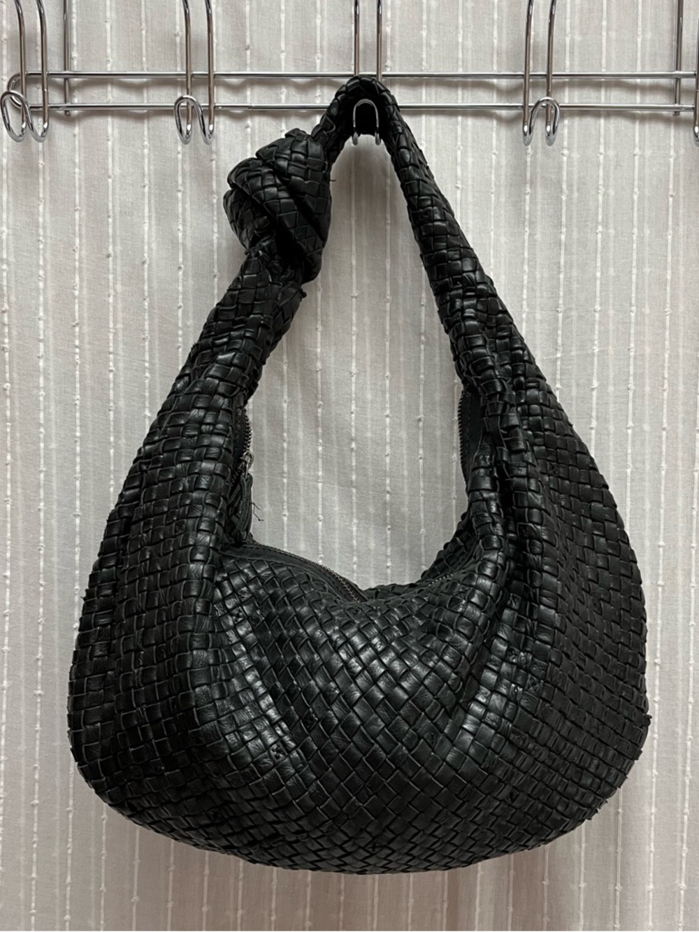 Brigitte Woven Genuine Leather 
Shoulder Bag